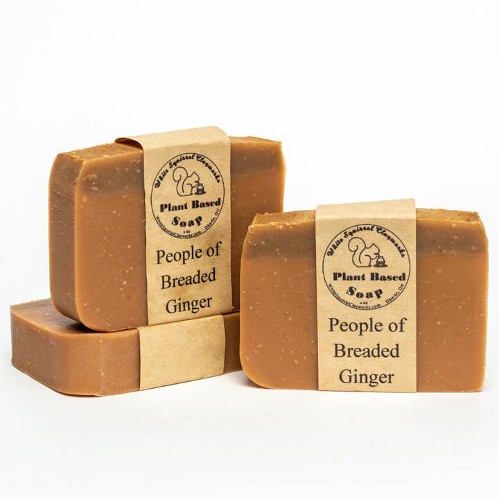 People of Breaded Ginger -Handmade Vegetable Based Soap -4oz for wholesale by White Squirrel Clayworks