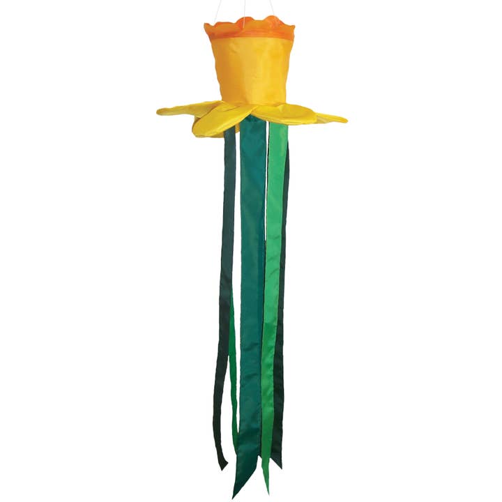 Spring Daffodil Floral Windtail for wholesale by In the Breeze, LLC.