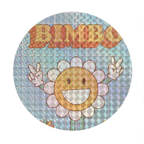 ART WOW – wholesale Sticker – Circle Stickers 'RETRO Y2K BIMBO FLOWER'
