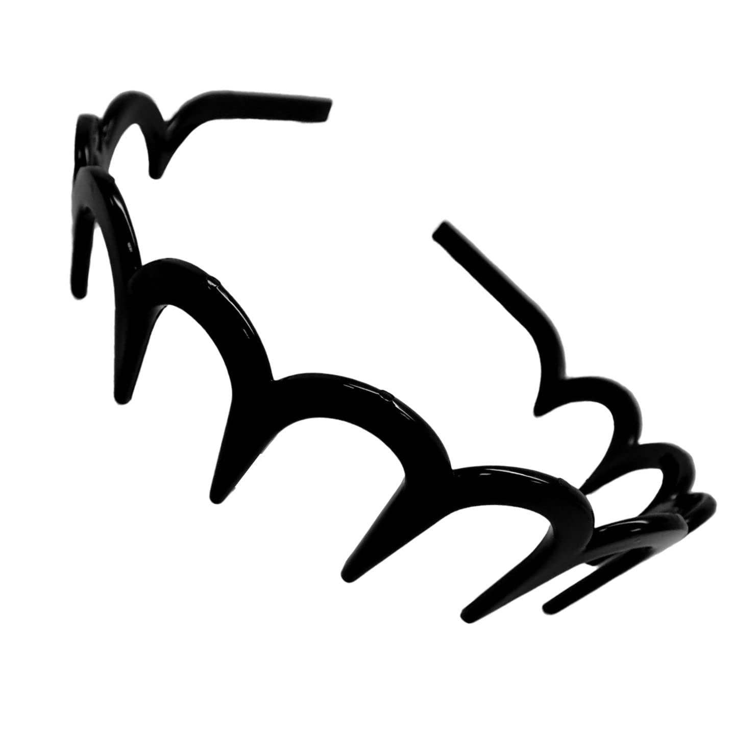 Topkids Accessories - Wholesale Fashion Headband - Unisex - Zig Zag Shark Tooth Head Band Teeth Hair Band Alice Band Comb Headband Zigzag Hairband Wavy Grip Wave Gripper Saw Toothed Aliceband10