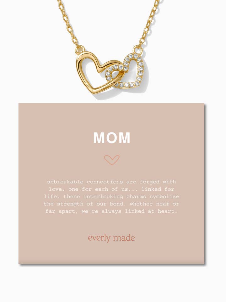 Colar Corações Ligadas • Mãe por atacado de Everly Made