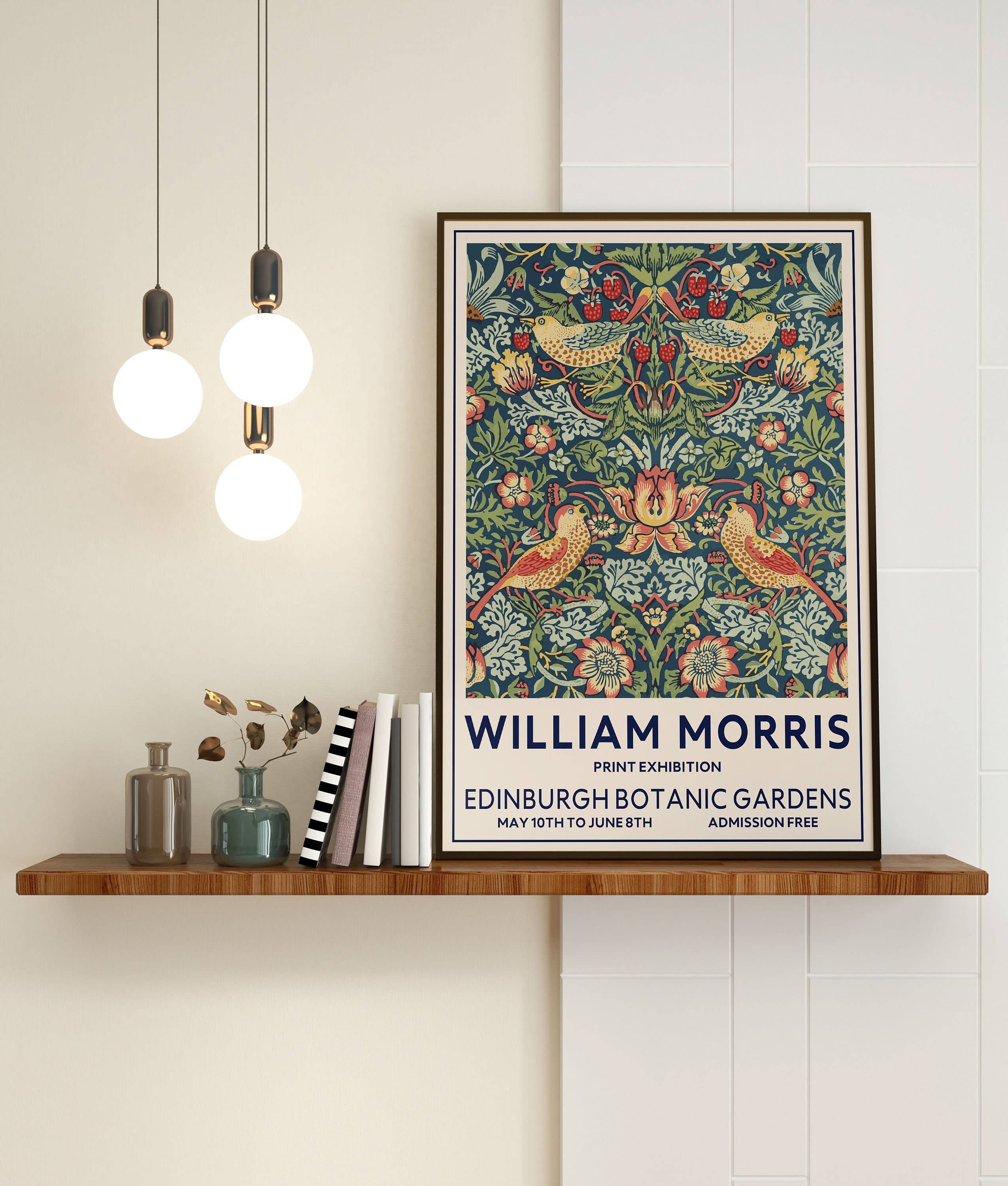 Jaffa Orange – wholesale Art print – William Morris Giclée Art Print, Edinburgh Botanic Bird2