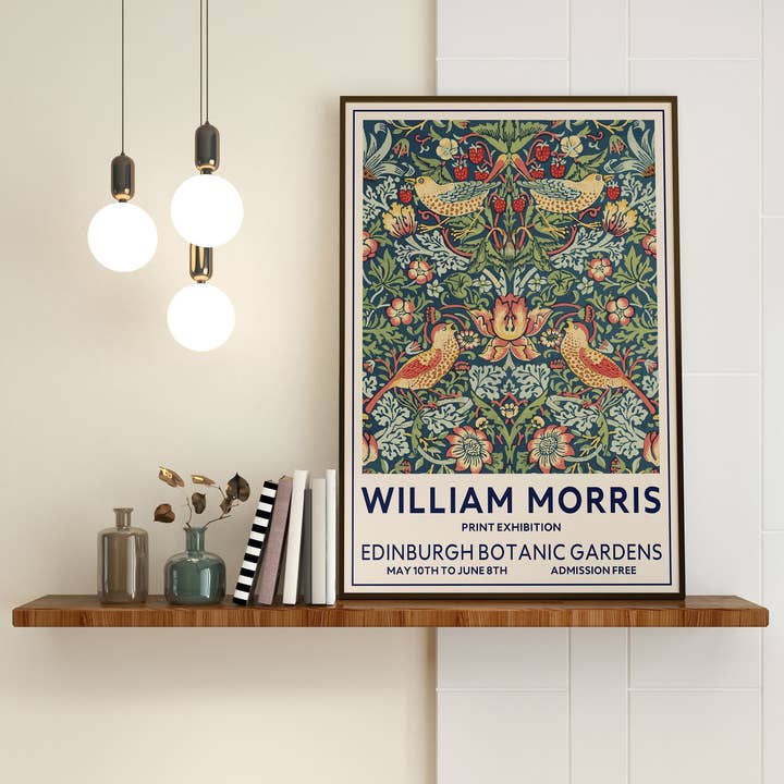 Jaffa Orange – wholesale Art print – William Morris Giclée Art Print, Edinburgh Botanic Bird2
