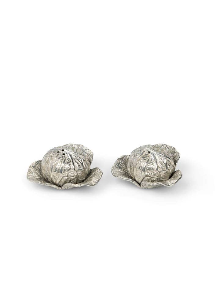 Pewter Cabbage Salt and Pepper for wholesale by Madame Smart Ltd