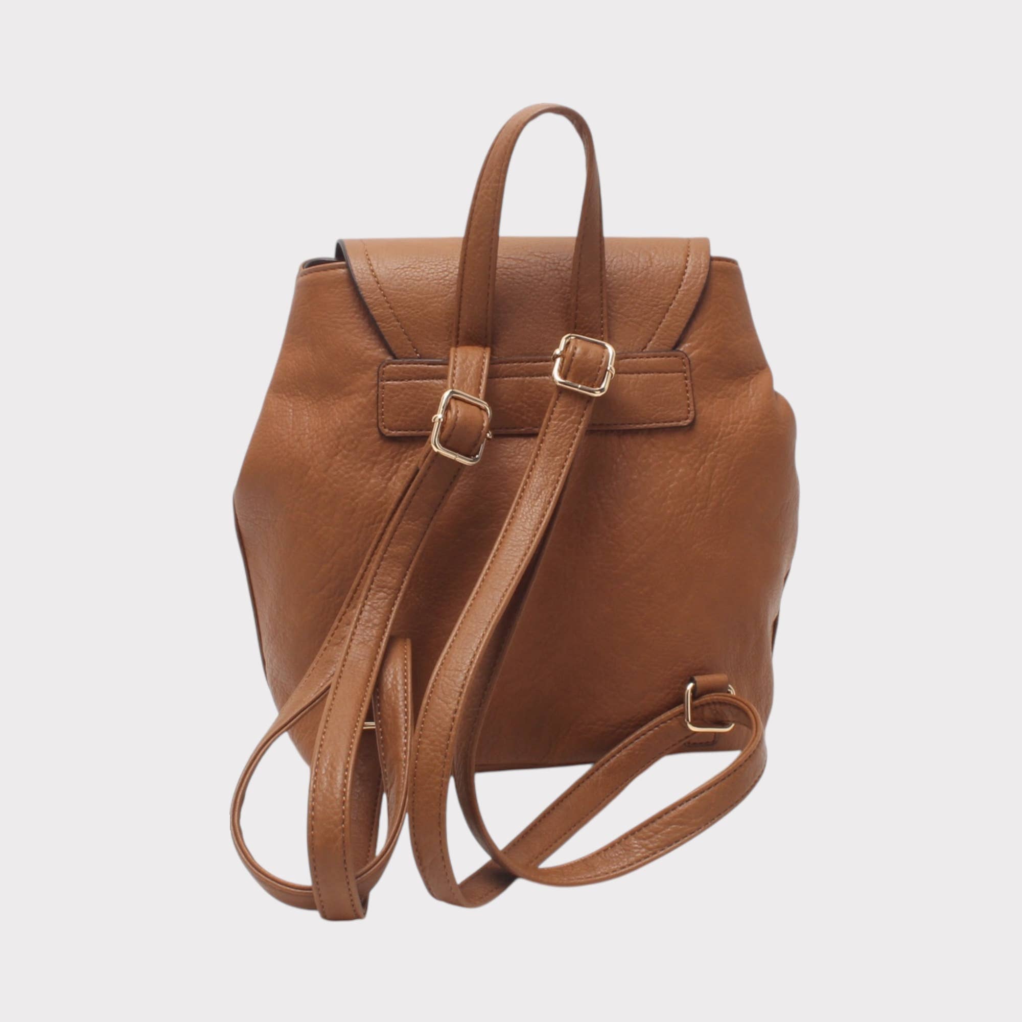 BESTINI - Wholesale Backpack - Women's - Small backpack, magnetic clasp and zipper, with front pocket2