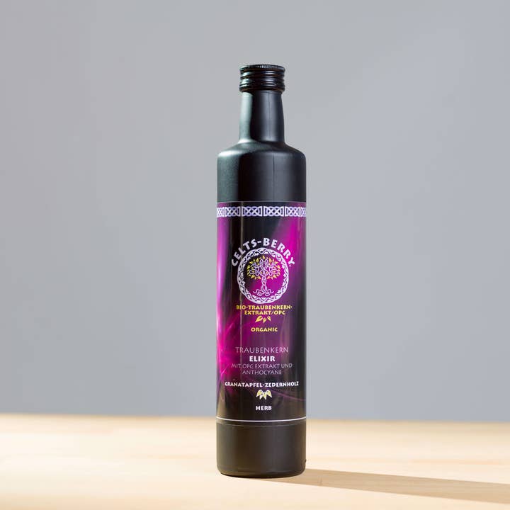 CELTS BERRY organic OPC elixir (liqueur, 500ml) pomegranate for wholesale by CELTS BERRY