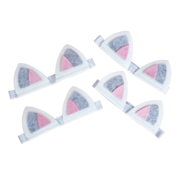 Pooka Party – Großhandel Fashion-Stirnband – Kinder – Katzenohren Filz Stirnband (4er-Set)