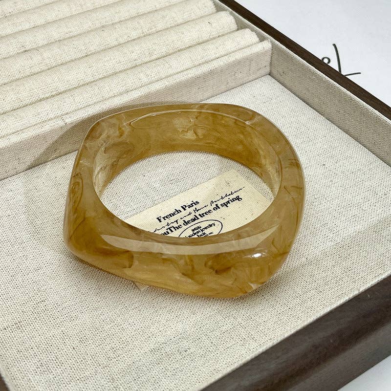 Dipped Shop - Vente Bracelet manchette - Bracelet manchette large vintage en acétate irrégulier DP25D7144