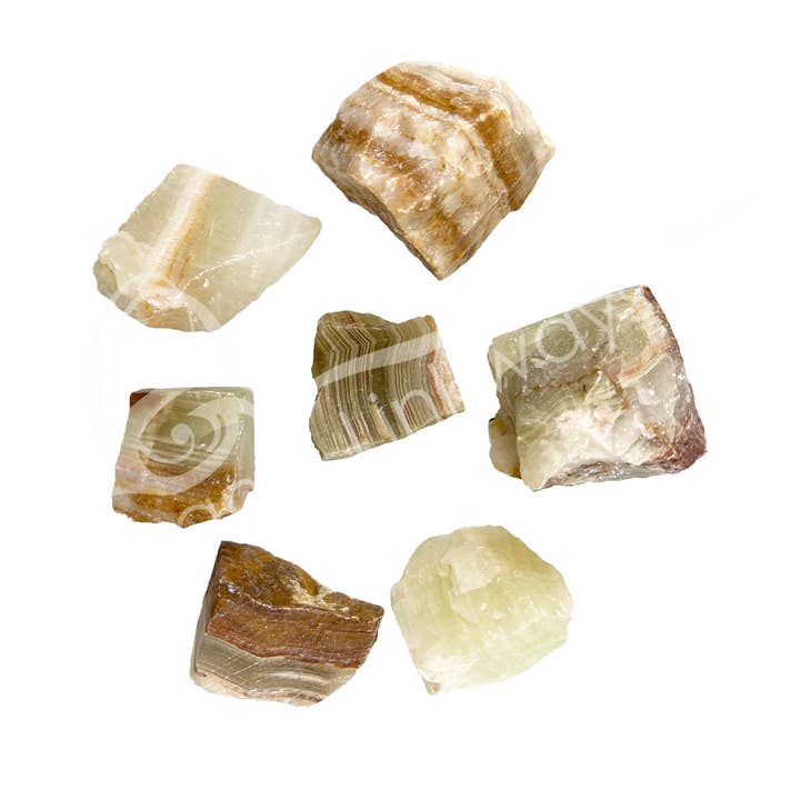 Oceanic Linkways Inc - Vendita all'ingrosso Pietra/cristallo spirituale - RUVIDO - ONICE, VERDE 1-2,5" (KG)