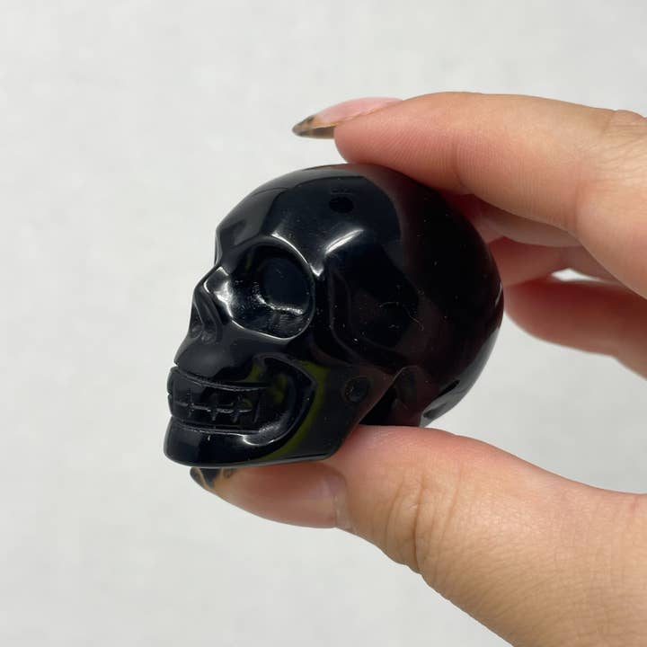 The Crystal Tabby - Wholesale Spiritual Stone/Crystal - Black Obsidian Skulls