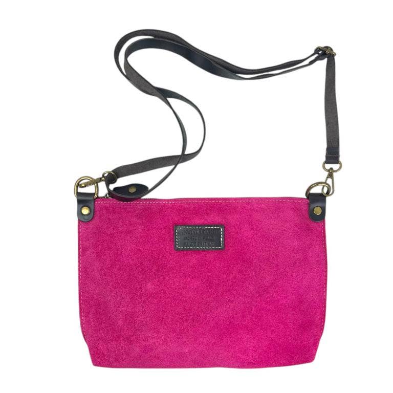 Chenson & Gorett - Wholesale Shoulder Bag - Women's - Italian Suede Leather Crossbody Bag with Zipper16