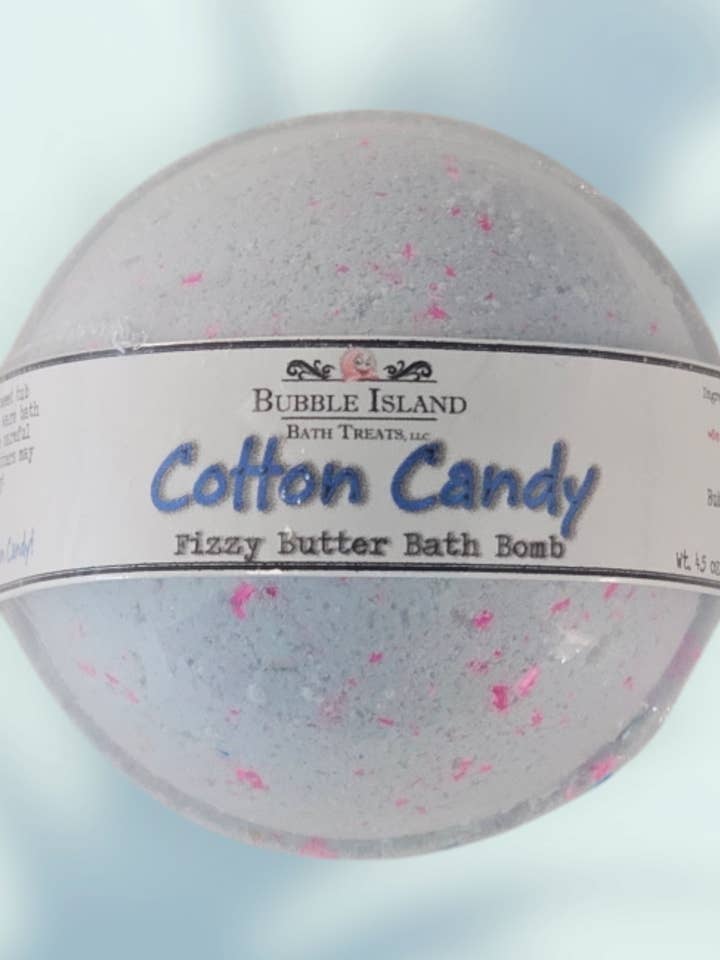 Bath Bomb - Cotton Candy for wholesale by Bubble Island Bath Treats