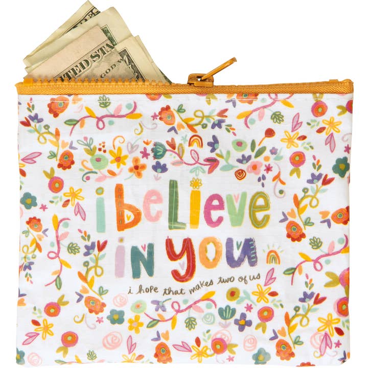 I Believe In You Zipper Wallet for wholesale by Primitives by Kathy