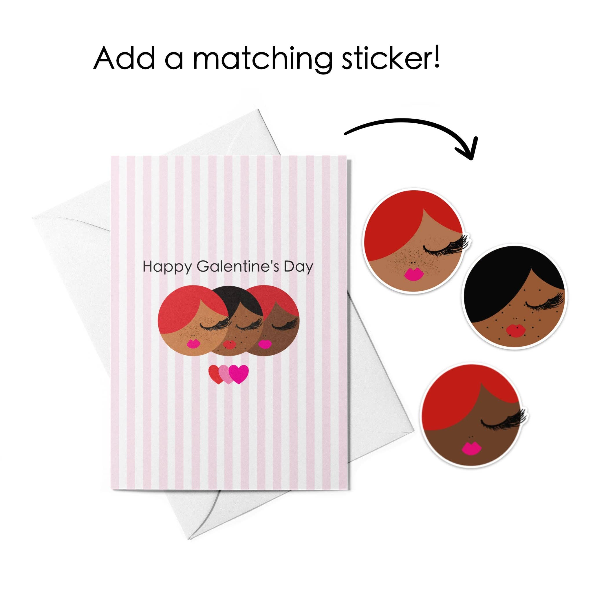 Sparkle Blu - Wholesale Valentine's Day Card - Happy Galentine’s Day Friendship Greeting Card2