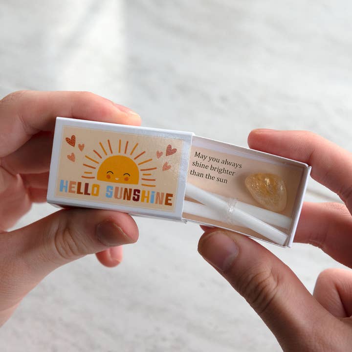 Marvling Bros Ltd - Wholesale Meditation supplies - Hello Sunshine Mindfulness Gift In A Matchbox1
