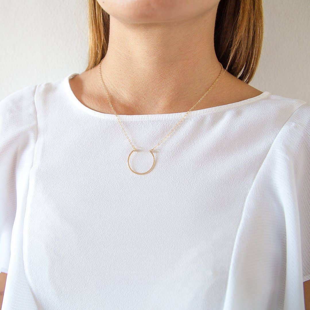 Agapantha Jewelry - Wholesale Pendant/Charm Necklace - Hanna Half Moon Necklace3