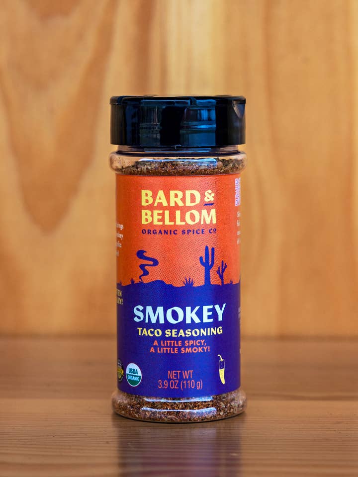 Bard & Bellom Smokey Taco Seasoning 3.9 oz. Shaker for wholesale by Bard & Bellom