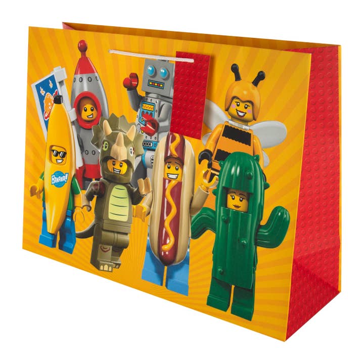 LEGO Mini Figure Icons Extra-Large Gift Bag - With Gift Tag for wholesale by Hallmark