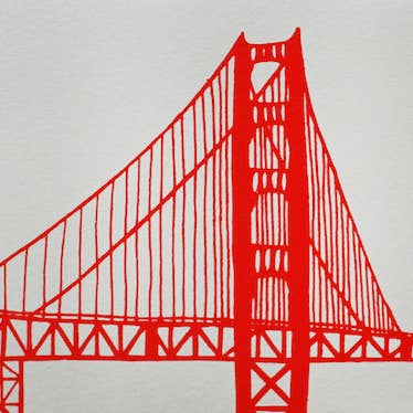 Alphabet Studios – wholesale Vardagliga hälsningskort – GOLDEN GATE BRIDGE GRATULATIONSKORT1