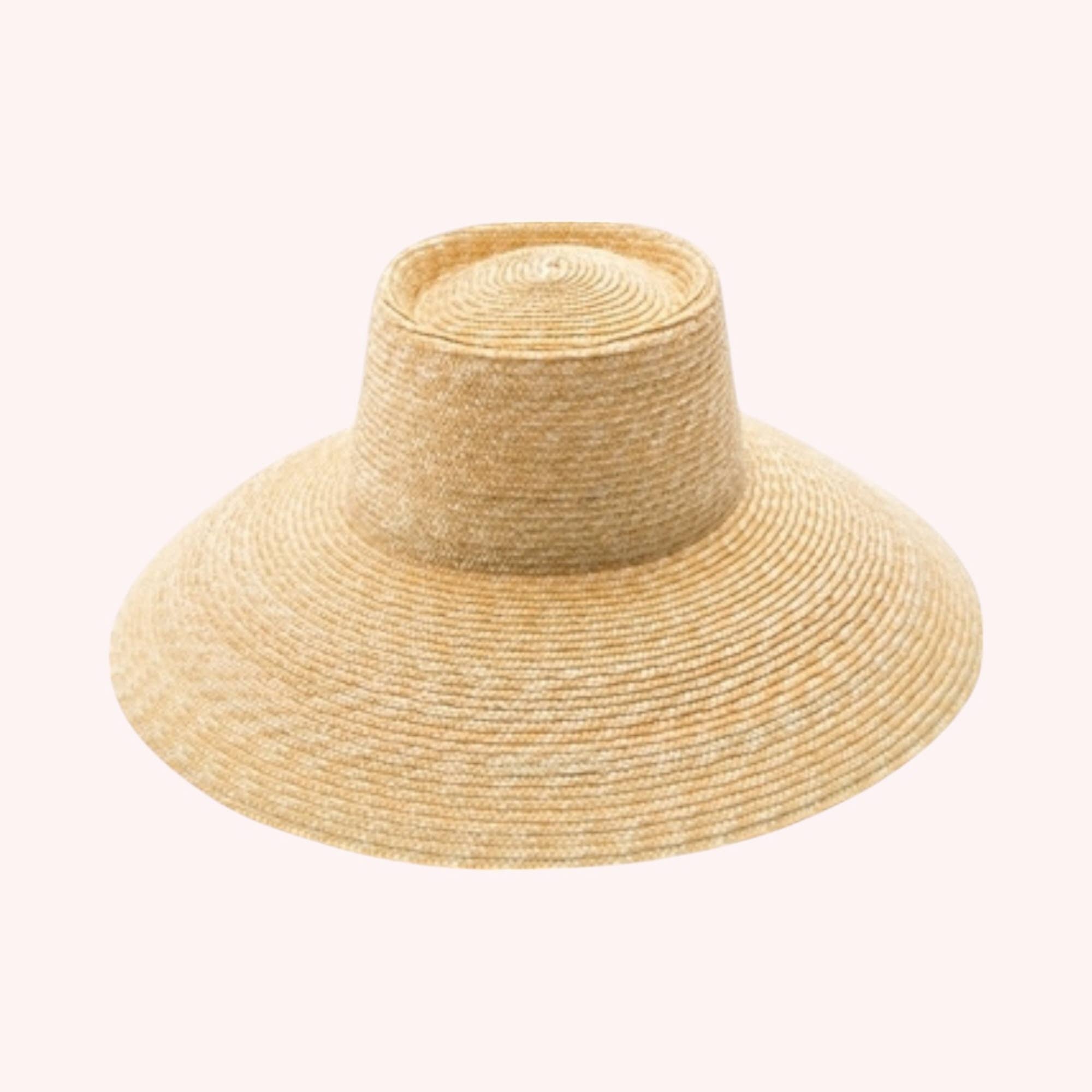 Natural Fine Wheat Straw Lampshade Hat – UPF 50+ Adjustable Fit for wholesale on Faire5