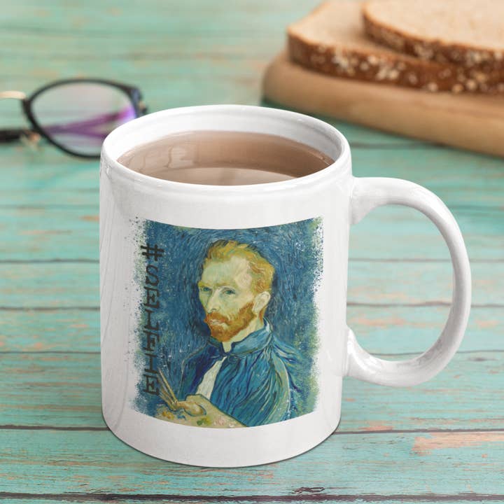 SELFIE Van Gogh Mug for wholesale by JJ Bean Designs