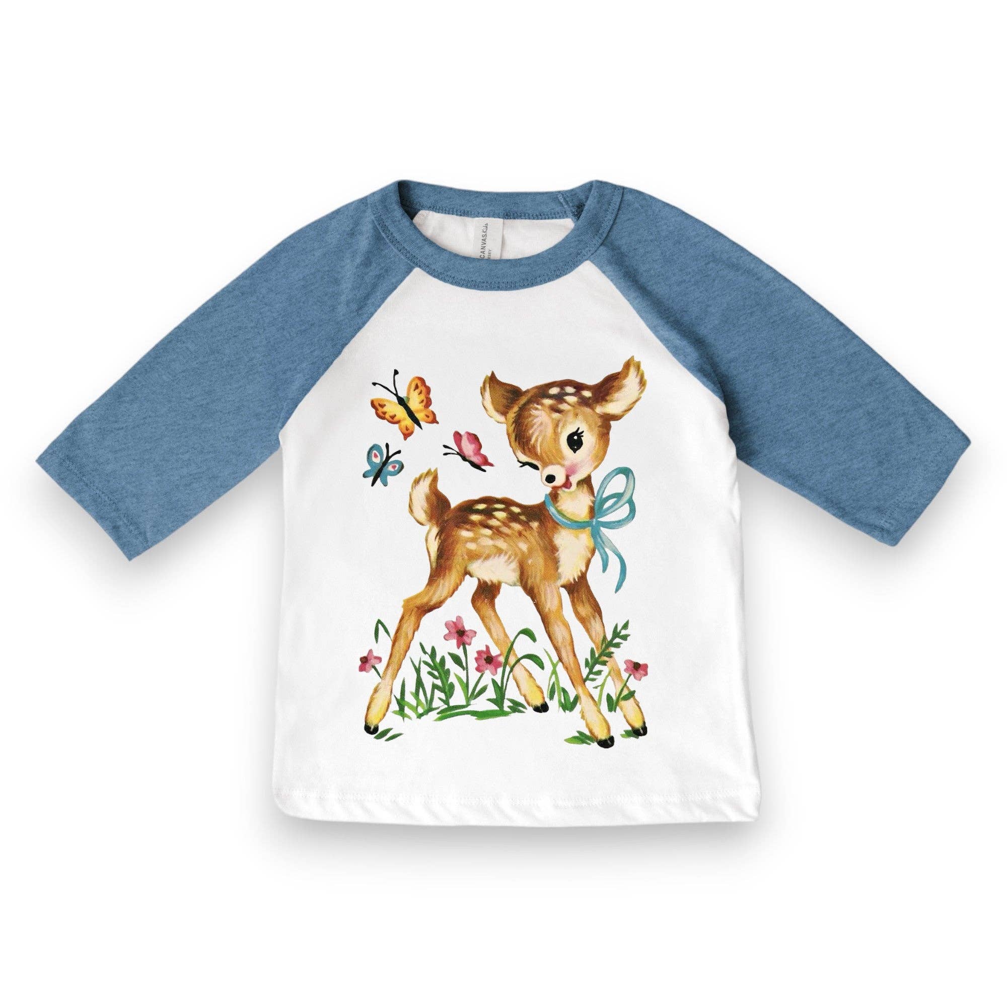Best Day Ever Kids - Vente T-shirt sérigraphié – enfant - T-shirt raglan pour enfants — Motif Little Doe Deer, coton/polyester doux1