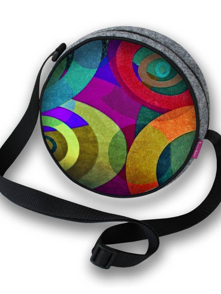 Orbit Borsa Tamburello In Feltro Linea Twist Bertoni per la vendita all'ingrosso da parte di IngrossoBertoni by INCI Srl