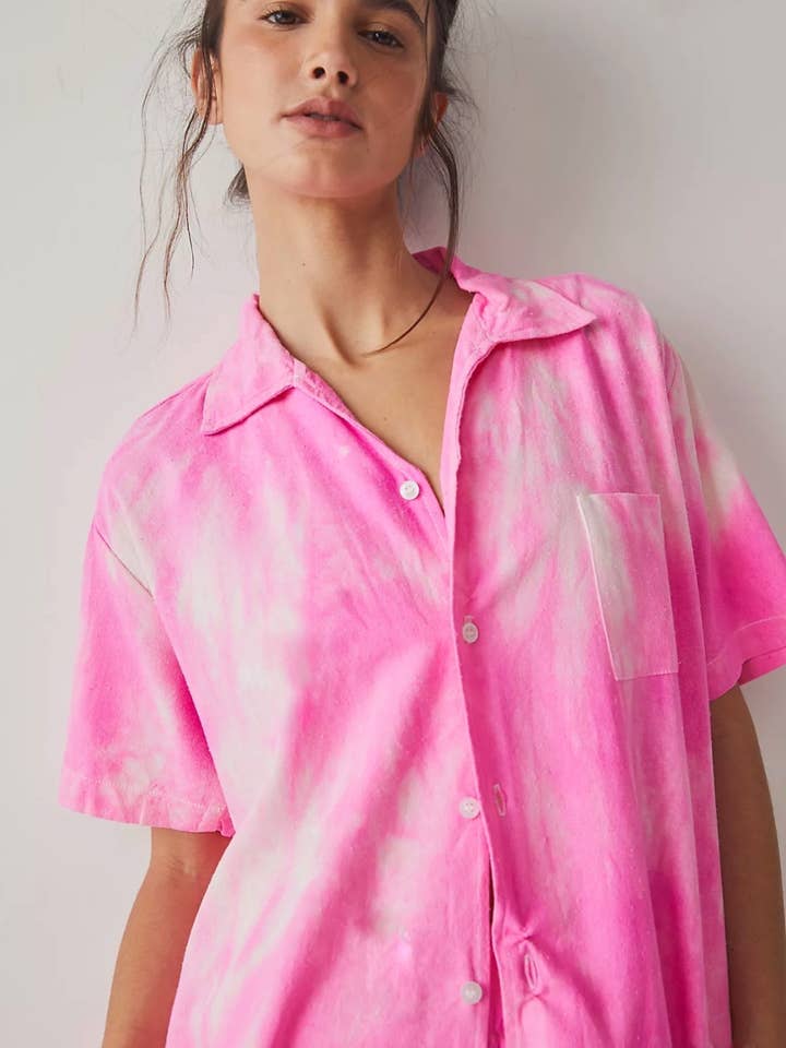 Riverside Tool & Dye - Wholesale Buttoned-down shirt – Women's - Louie Shirt in Raw Silk2