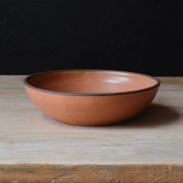 Ice Cream Bowl - Peach - 6x2" for wholesale by Rose Line Pottery