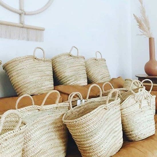 marrakeshop - Wholesale Grocery/Shopping Bag - Moroccan Naturel Handmade Shopping Basket