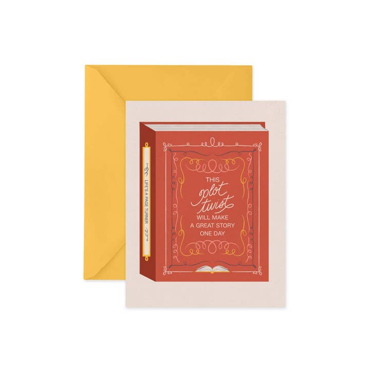 Plot Twist- Encouragement Greeting Card for wholesale by Posterity Paper