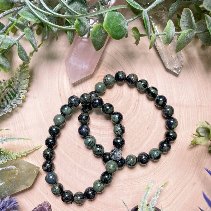 8mm Beaded Kambaba Jasper Bracelet and other Purchase Wholesale kambaba. Free Returns & Net 60 Terms on Faire trending on Faire.