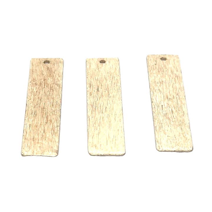 Purity Beads - Wholesale Individual Charm/Pendant - Stamping Blank Bar (Rectangular) Gold Finish, Silver Plated or Copper, Charms/Pendents | Purity Beads0
