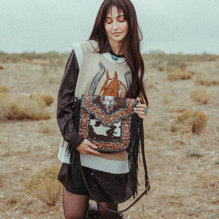 Haute Southern Hyde - Wholesale Crossbody bag – Women's - The Tamar a Haute Southern Hyde Cowhide Tooled Purse10