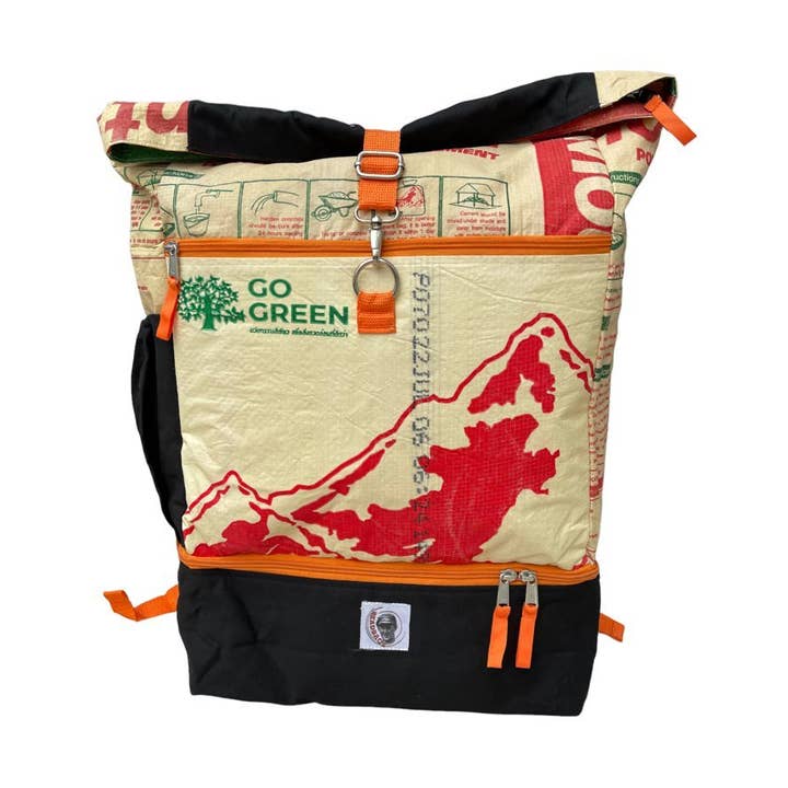 Mochila esportiva clássica BEADBAGS Ri102 cor cimento vermelho por atacado de BEADBAGS