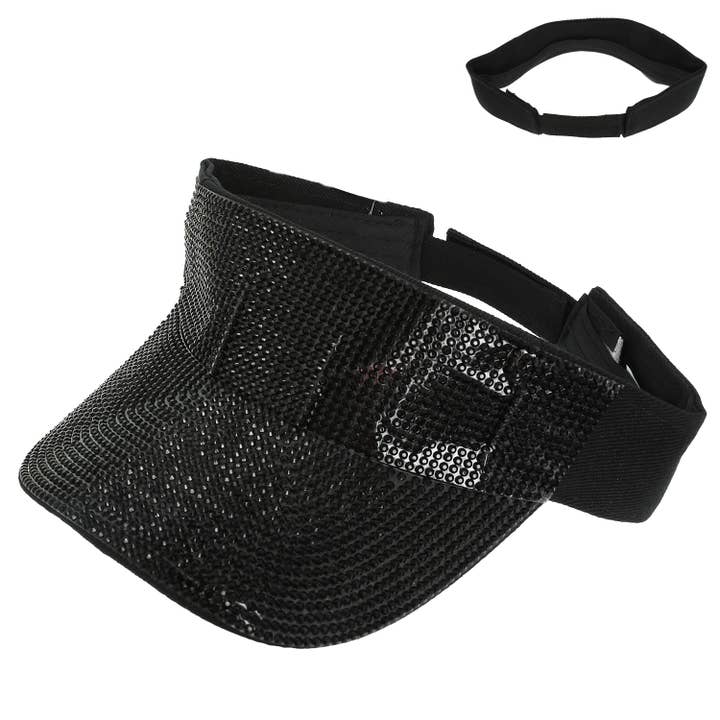 SP Sophia Collection - Wholesale Visor - Women's - Fashion Rhinestone Embellished Sun Visor Hat
