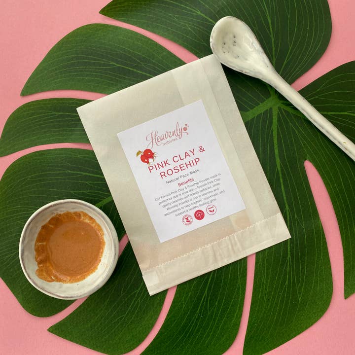 Pink Clay & Rosehip Natural Clay Face Mask Single Sachet and other Purchase wholesale masquerade masks with stick. Free returns & net 60 terms on Faire trending on Faire.
