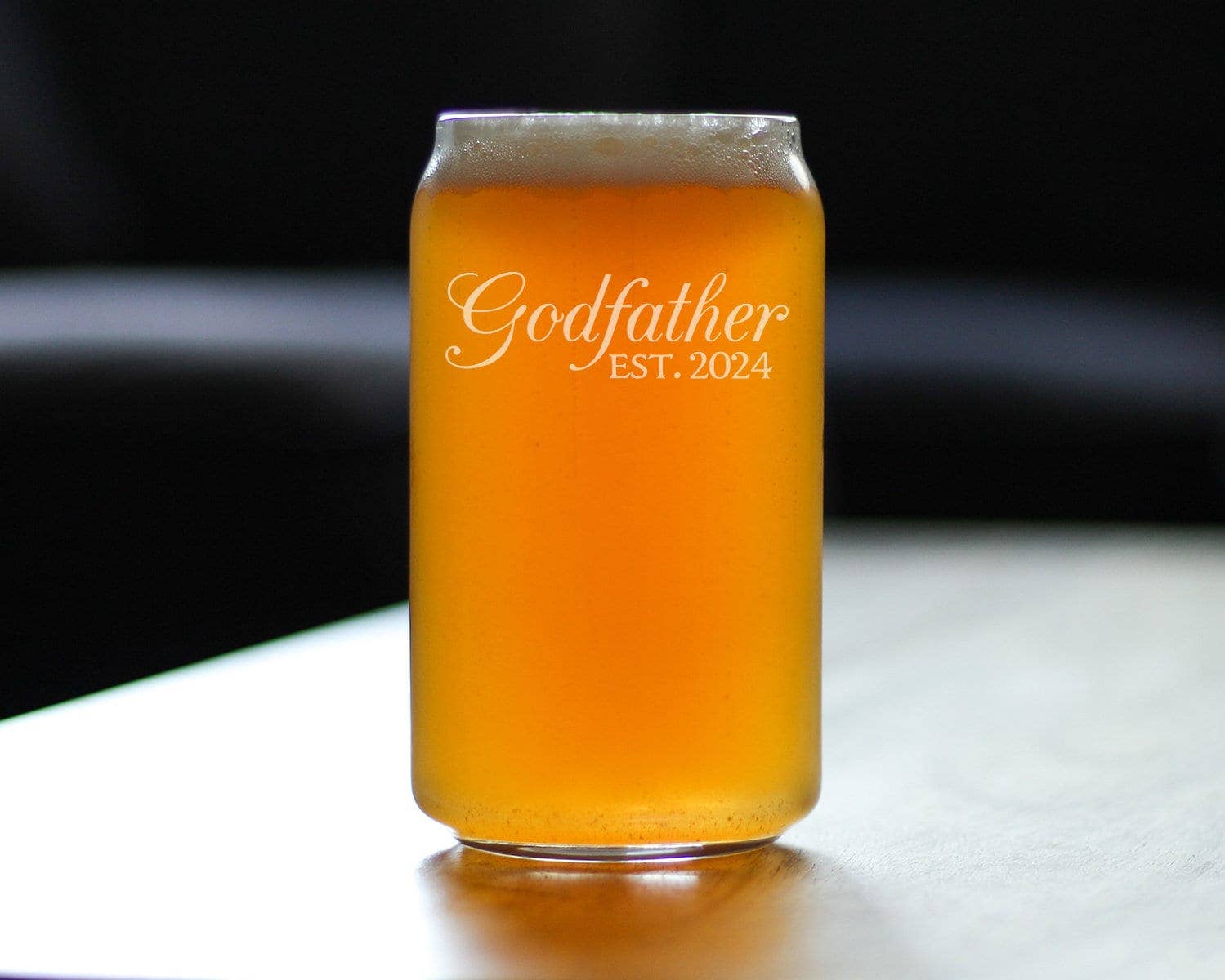 bevvee – wholesale Beer glass/mug – Decorative 2024 New Godfather Beer Can Pint Glass -  Gifts2