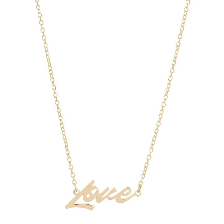 Eklexic – wholesale Pendant/charm necklace – Love Script Necklace