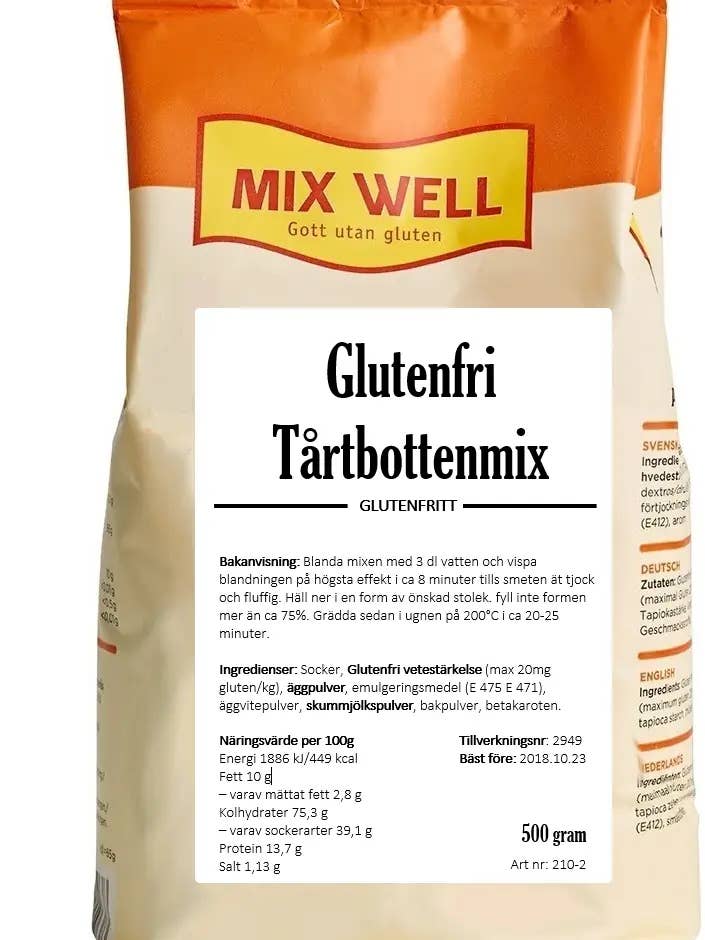 210-2 Gluten Free Cake Bottom Mix for wholesale by MixWell