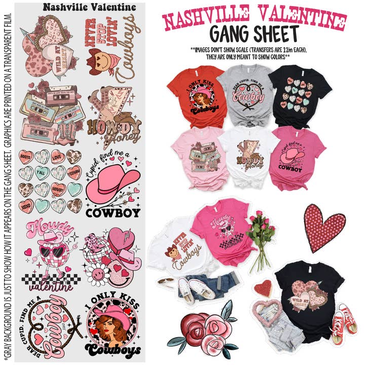 DRAP DE SOIRÉE Nashville pour la Saint-Valentin (22 pouces x 60 pouces) pour la vente par Nashville Design House