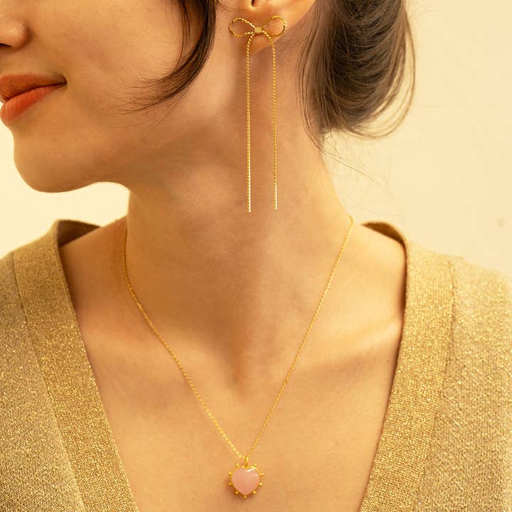 Amano Studio – Engroshandel Halskæde med vedhæng – Gemstone hjerte halskæde3