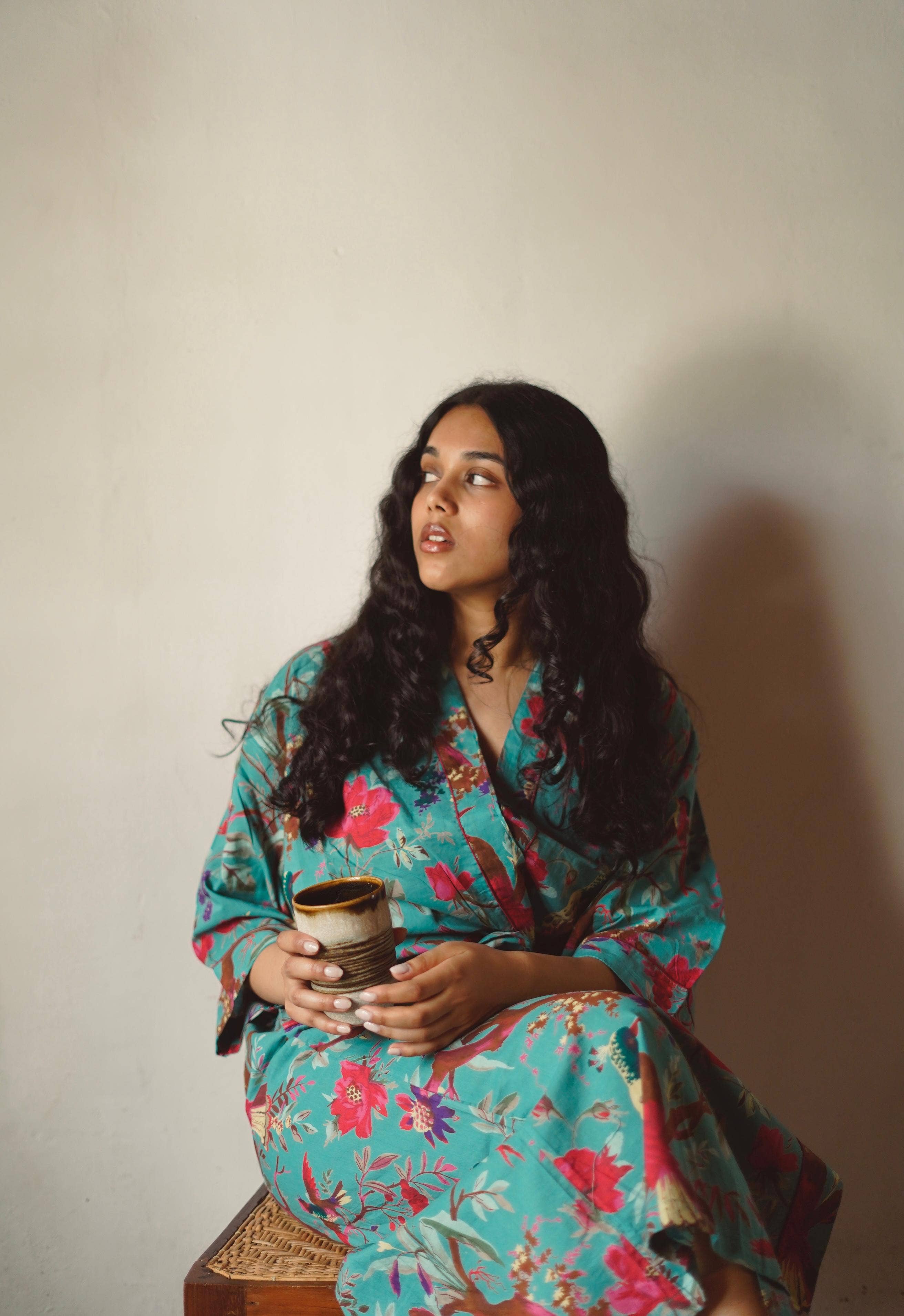 Annahmol - Vendita all'ingrosso Vestaglia - Unisex - Kimono/Accappatoio in Cotone Taglia Unica: Stampe Assortite: MIGLIOR VENDITORE2