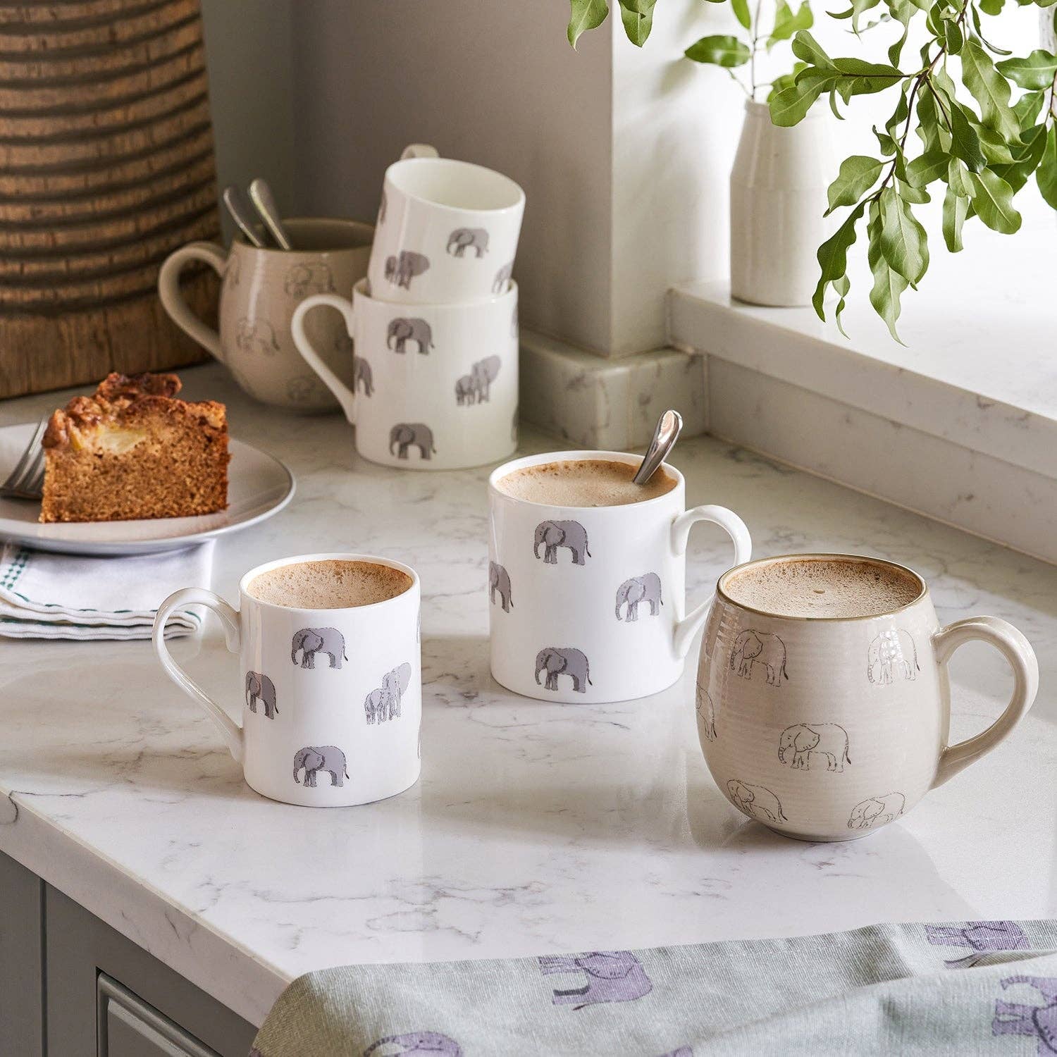 Sophie Allport – wholesale Kaffekoppar – Elefant Stengodsmugg4