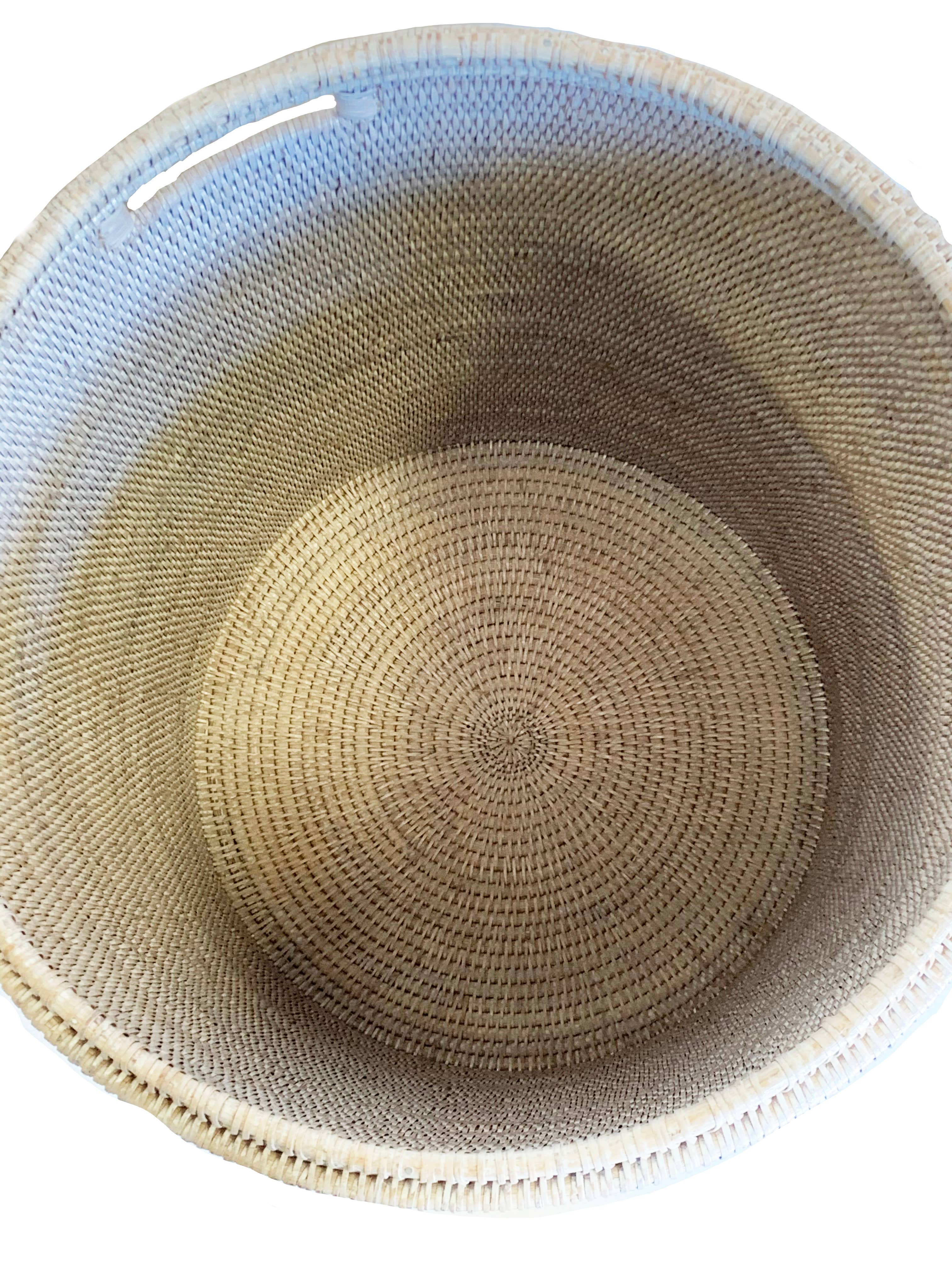 Matahari - Vente Corbeille à linge - Panier à linge rond (petit) - 14x20'H1