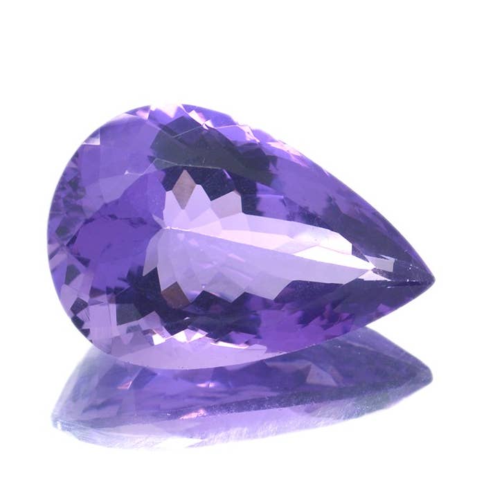 15.67ct Ametista de corte de pera por atacado de Naturjoya