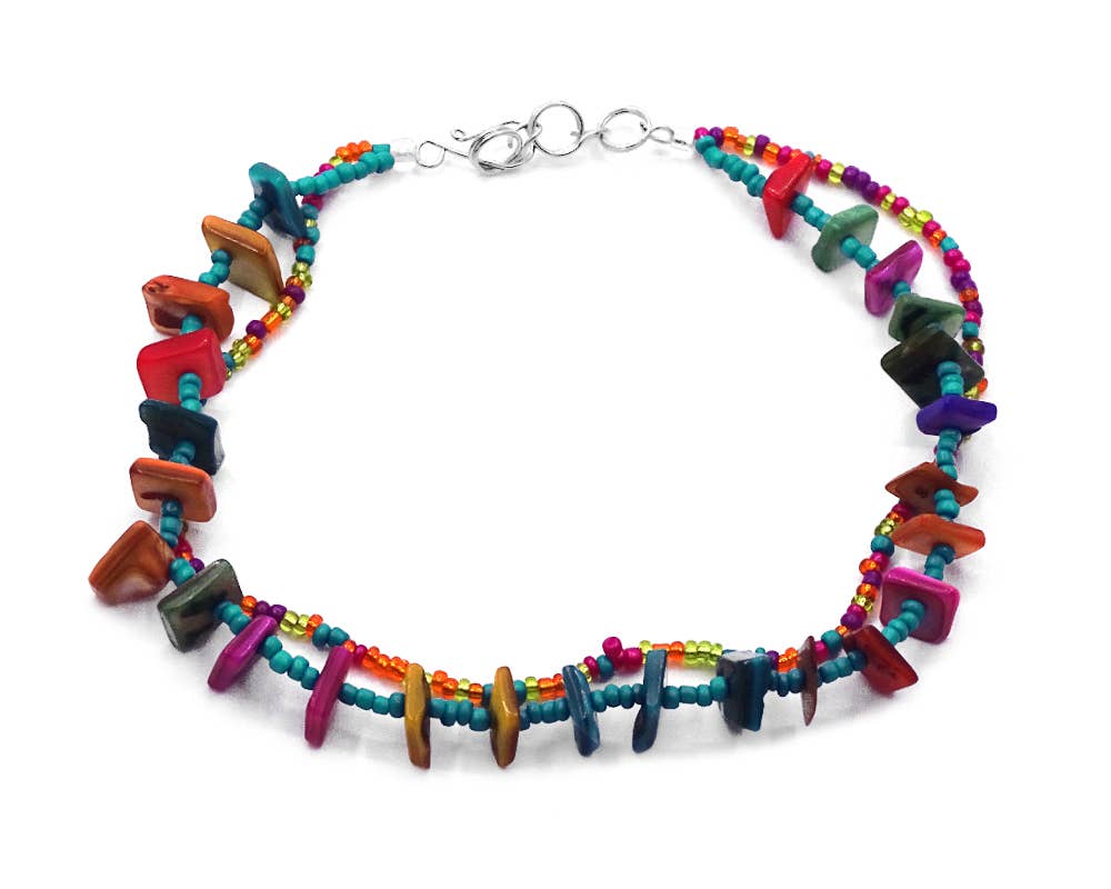 Pichincha - Vente Bracelets de cheville - Bracelet de cheville multibrins à perles Chip Stone9