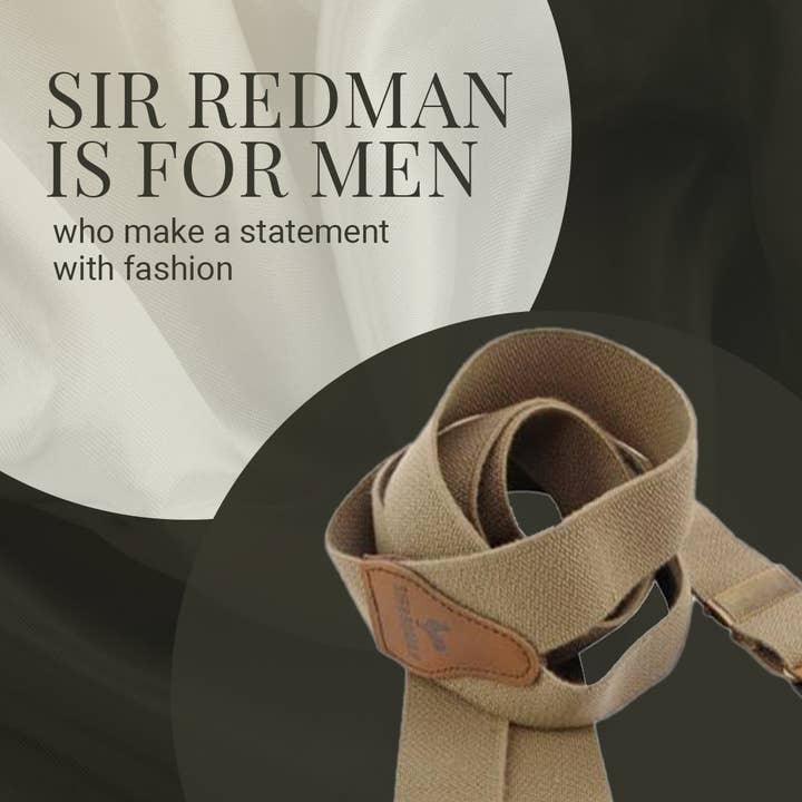 Sir Redman - Wholesale Suspenders - Men's - Sir Redman Braces Y-Model - Light Brown4