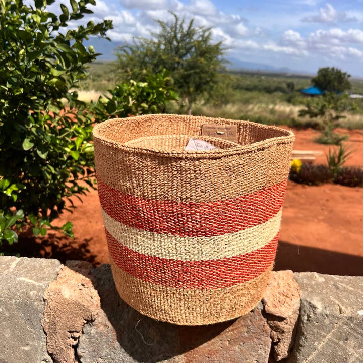 Crafts by Solid - Wholesale Basket - Hadithi Zebra Basket - Practical Weave1