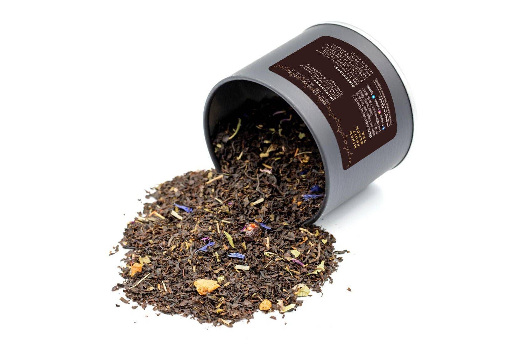 Aladdin - Vente Thé en vrac - Thé Noir aux Fruits Mélangés Malak Turc Bio Premium3